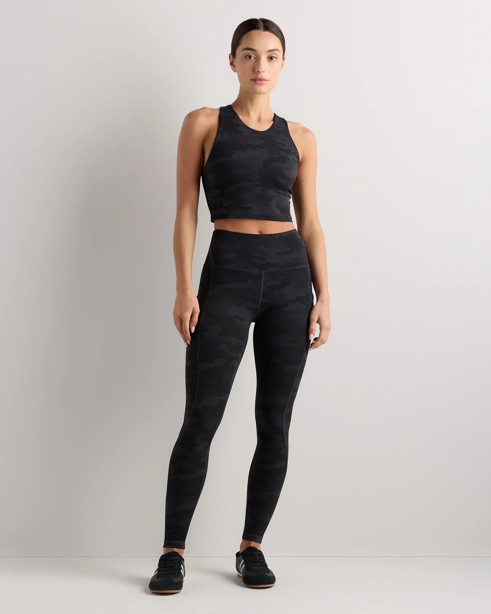 Ultra-Form High-Neck Cropped Tank - XS / Black Camo Secondary image