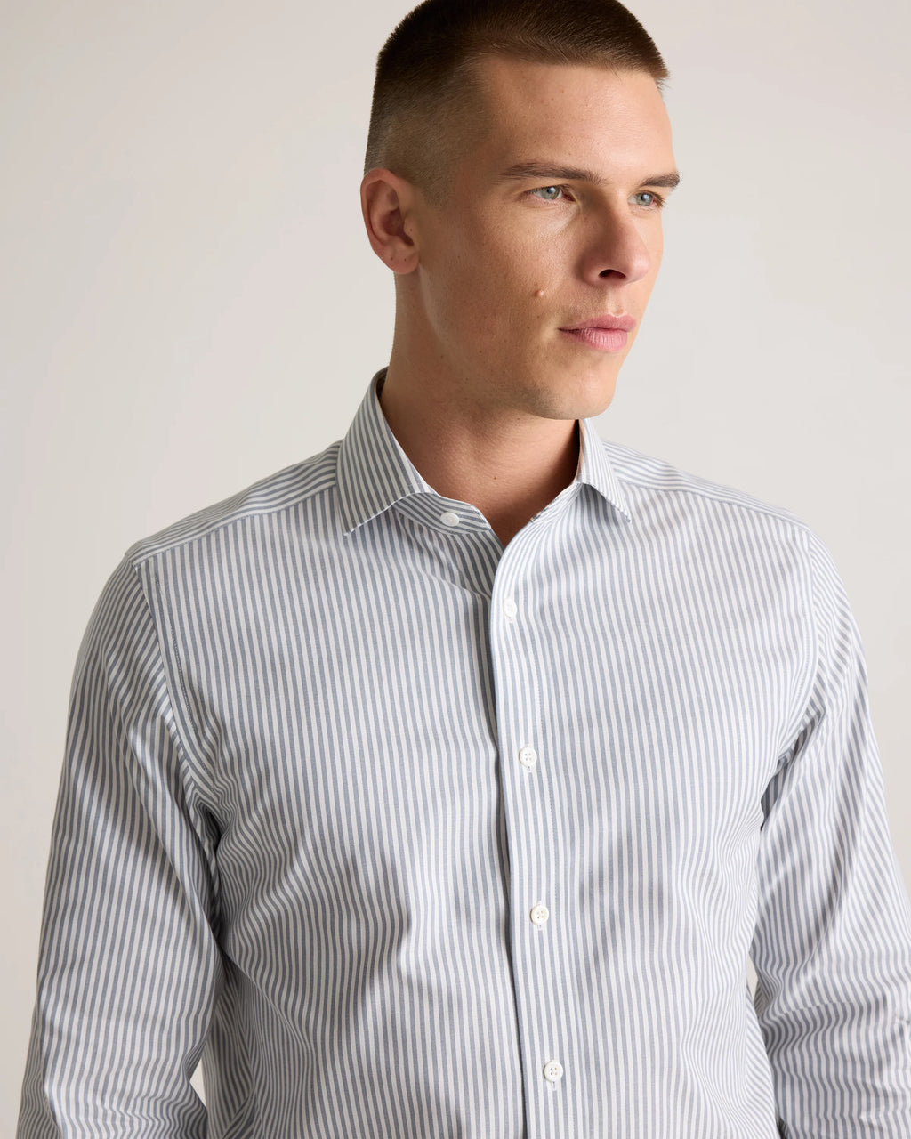 Organic Cotton Oxford Non-Iron Dress Shirt - S / Bold Black