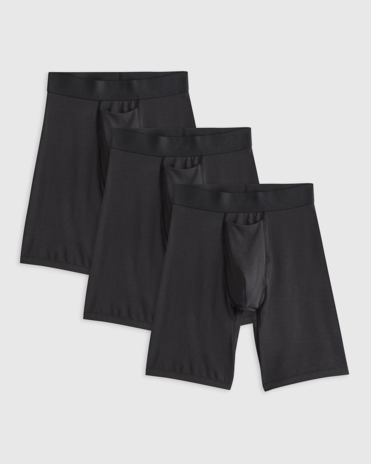 Micromodal 8" Boxer Brief (3-pack) - S / Black