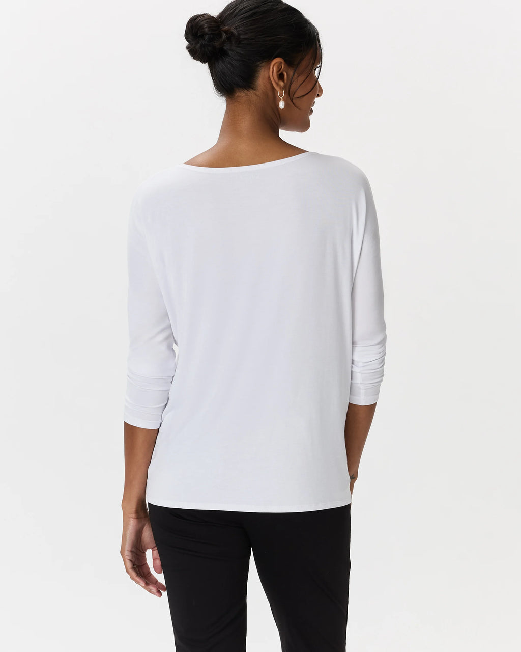 Bamboo Jersey Maternity Long Sleeve Tee (2-pack) - XS / Wine Tasting Red/Nocturnal Green