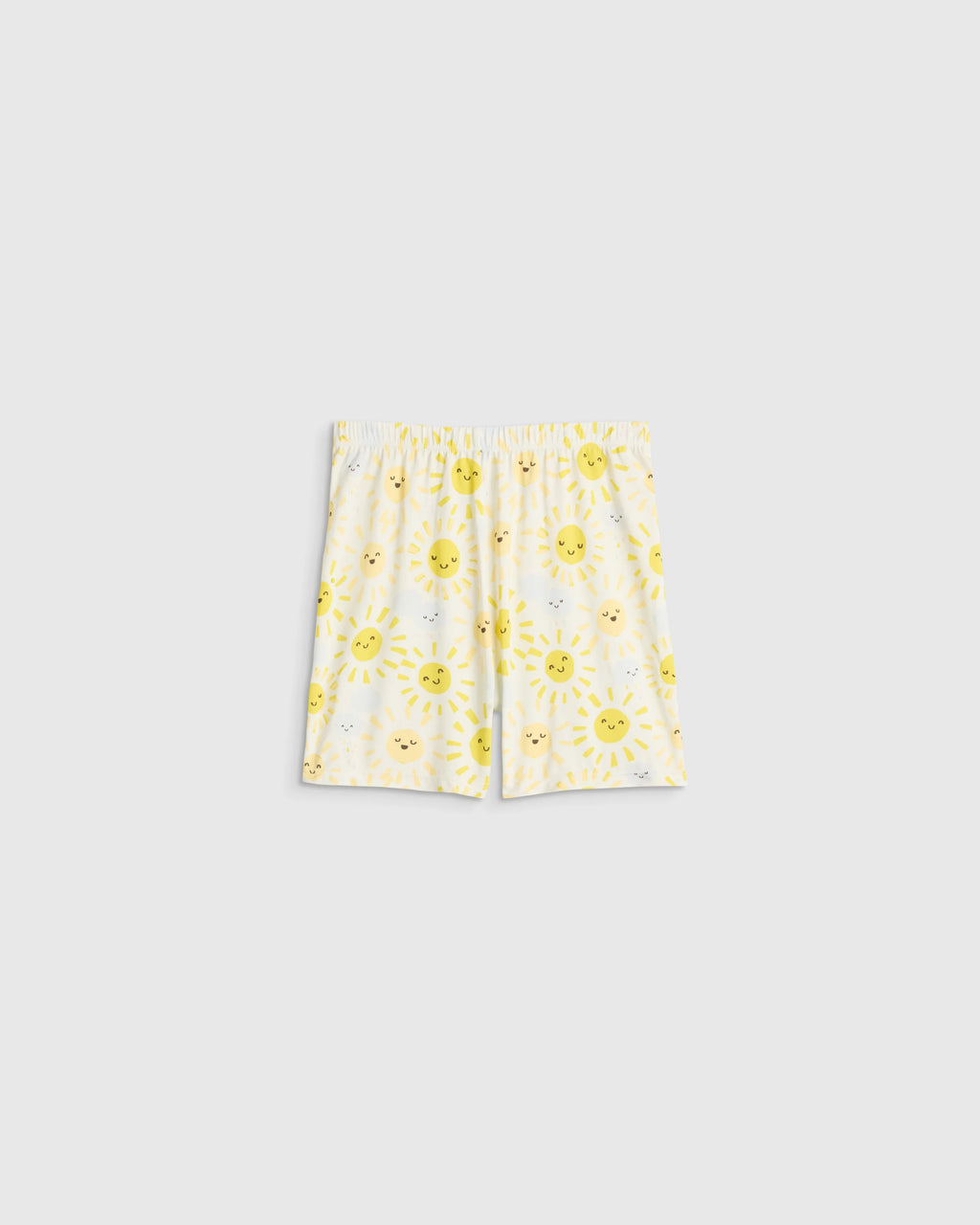 Bamboo Short Sleeve and Shorts Pajama Set - 2T / Lavender Hearts