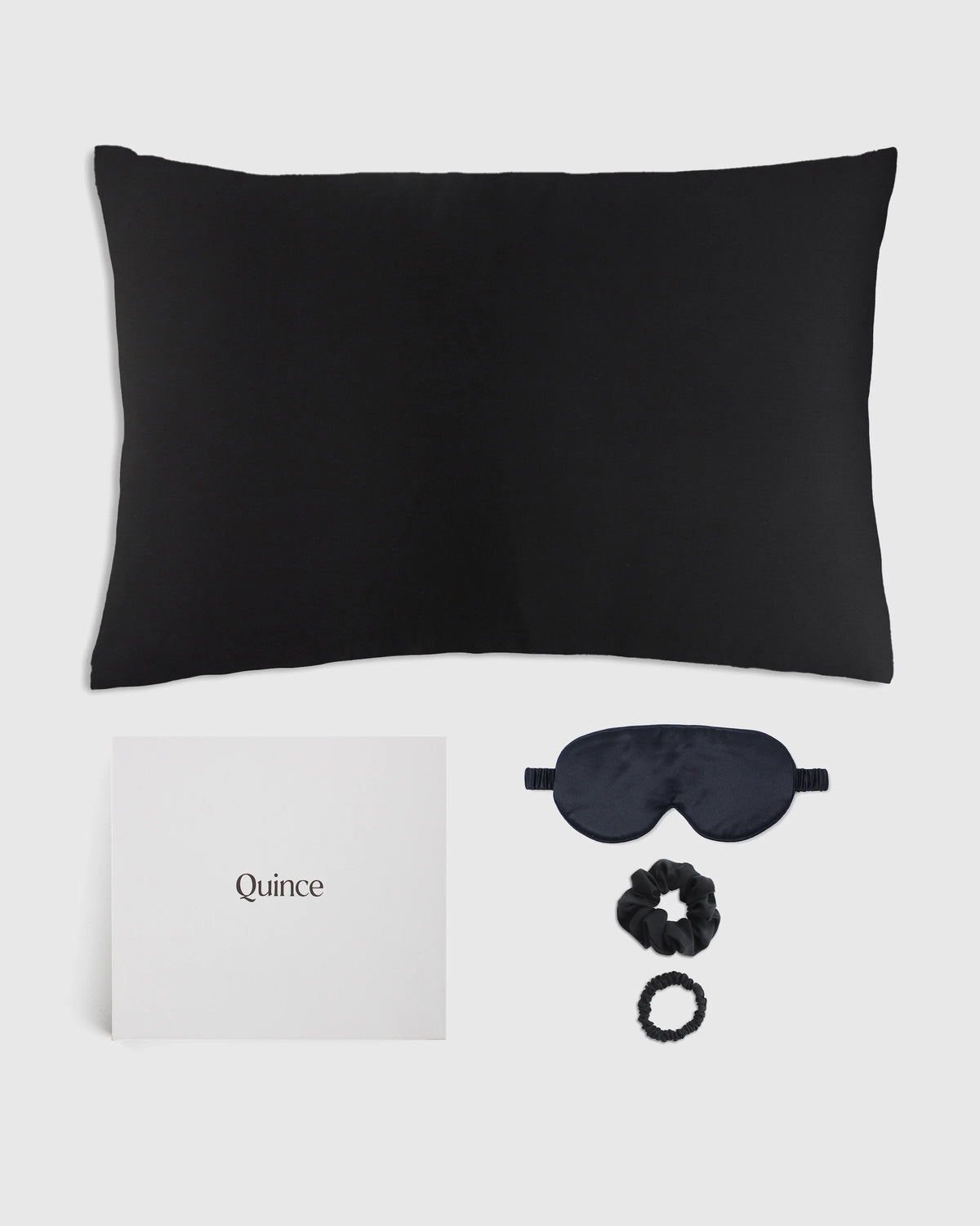 100% Washable Silk Beauty Sleep Set - One Size / Black Main image