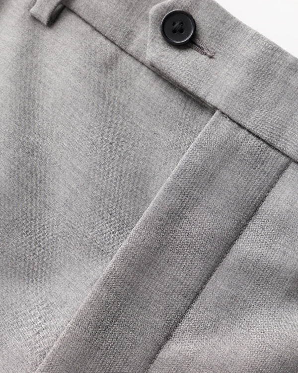 Stretch Wool Dress Pants - Slim - 30X30 / Grey Melange