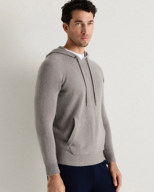 Mongolian Cashmere Pullover Hoodie - XS / Sea Spray Green