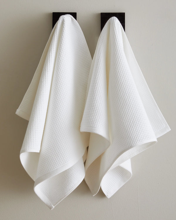 Turkish Waffle Terry Bath Towel Bundle - One Size / White