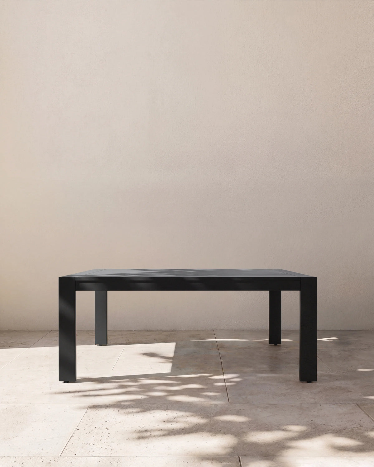 Linear Aluminum Outdoor Dining Table - 72" / Dark Charcoal Main image