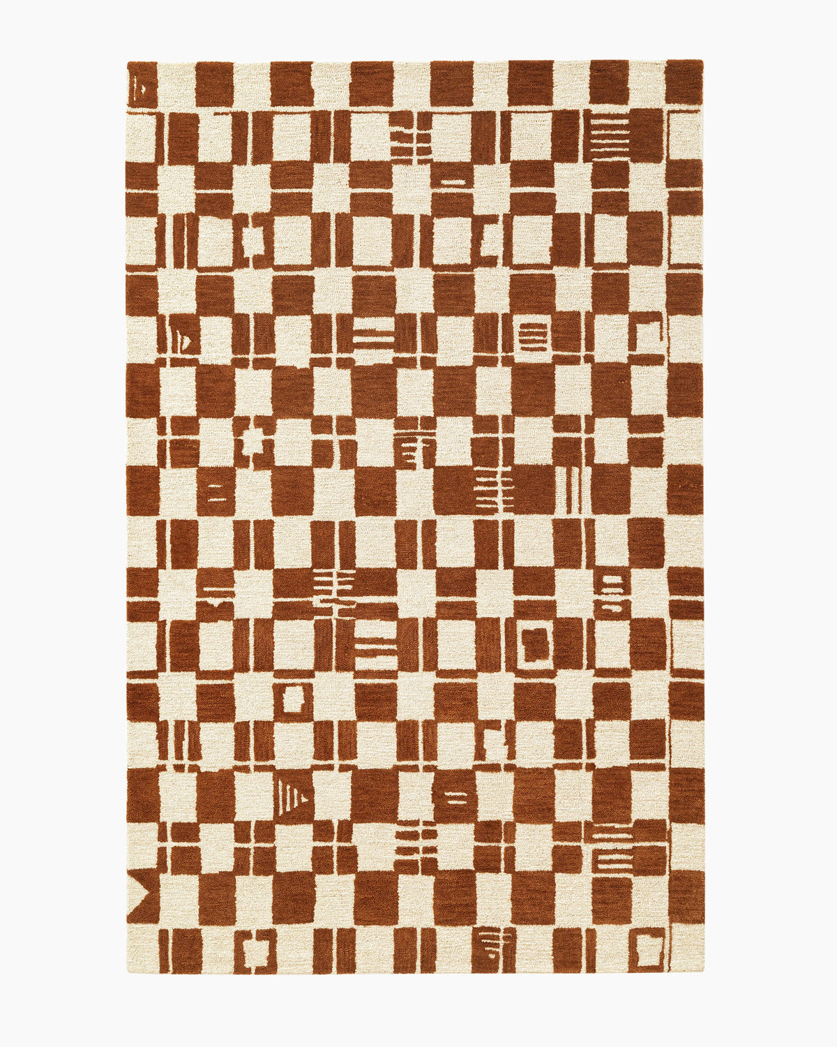Zion Wool Rug - 5' x 8' / Rust Main image