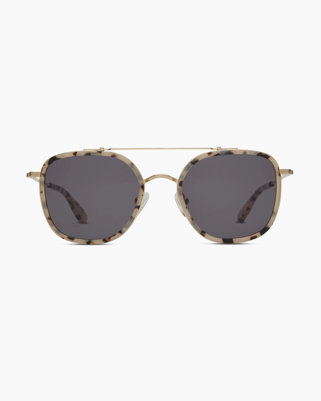Rio Polarized Stainless Steel Sunglasses - One Size / Gold/Fawn Tortoise with Green lens