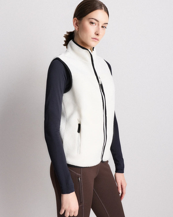 Sherpa Full-Zip Vest - XS / Black
