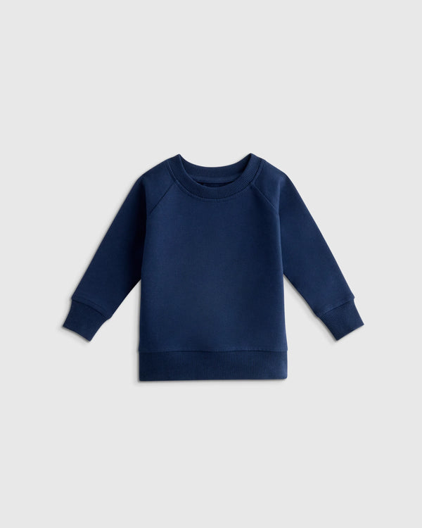 Organic Cotton French Terry Crew Neck Sweatshirt - 3-6M / Blue Stars