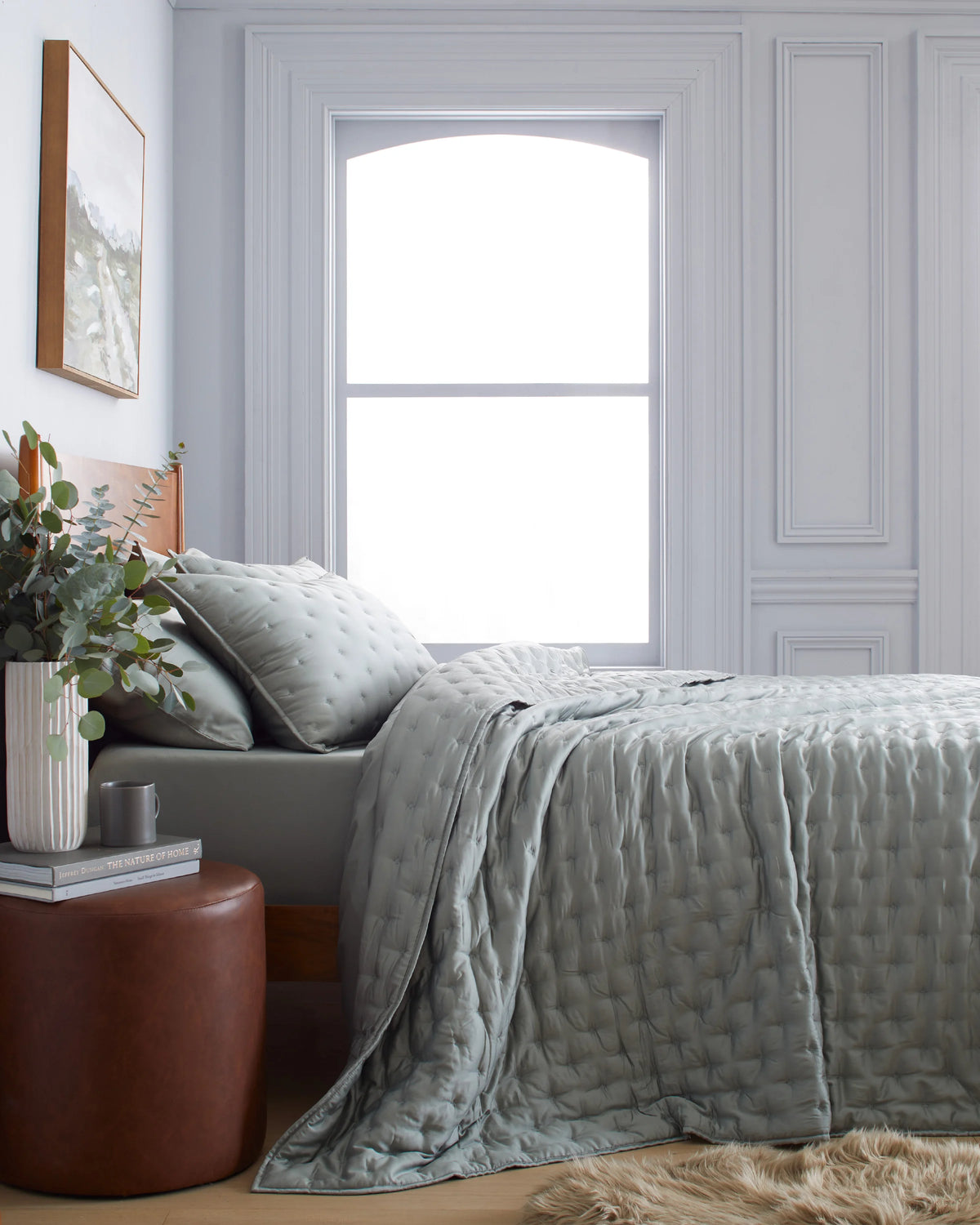 Bamboo Dream Quilted Sham Set - Standard / Sage
