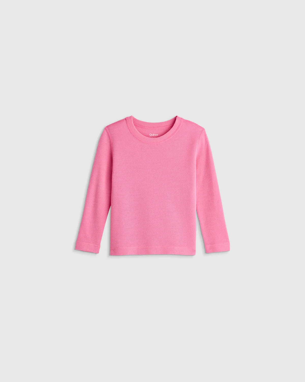 100% Merino Wool All-Season Base Layer Long Sleeve and Legging Set - 18-24M / Bright Blush Secondary image