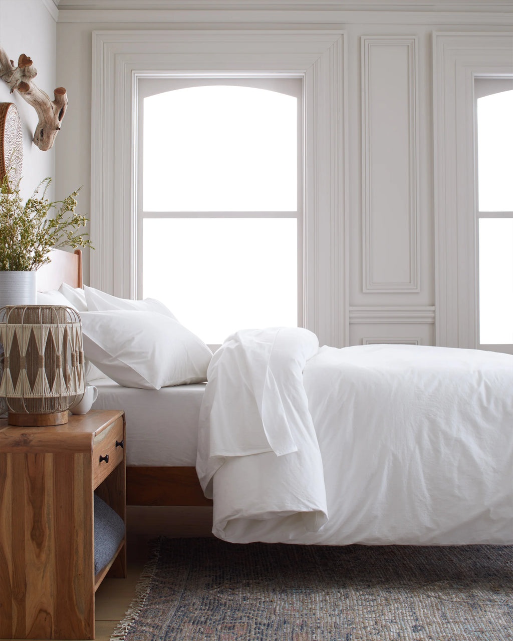 Organic Brushed Cotton Duvet Cover Set - Twin / Toffee