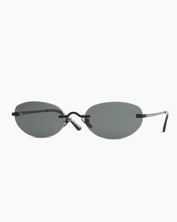 Seoul Polarized Stainless Steel Sunglasses - Standard / Black with Grey lens