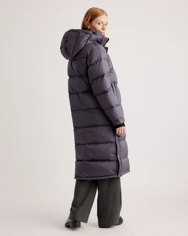 Responsible Down Long Puffer Jacket - XS / Black