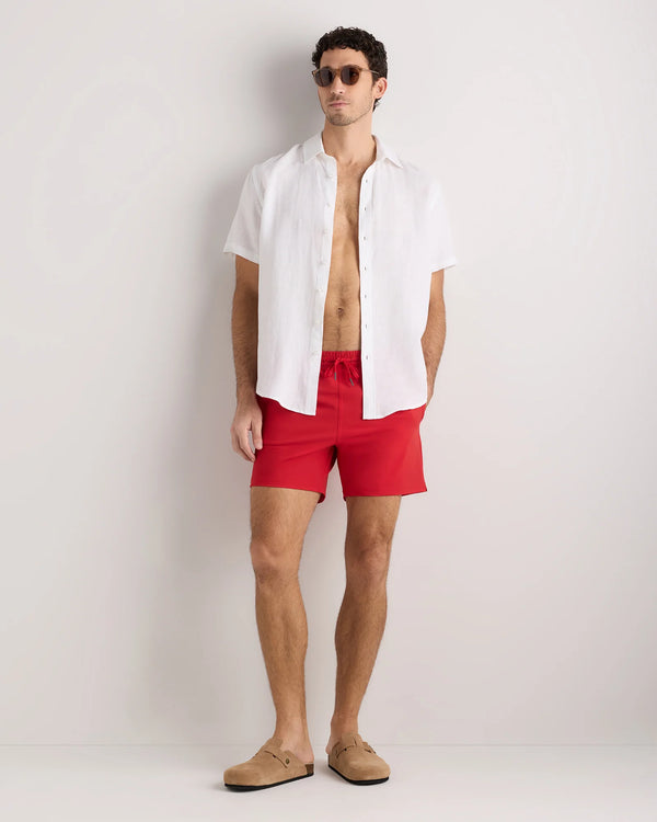 Italian Swim Trunks - 7" - XS / Navy Diamond Geo