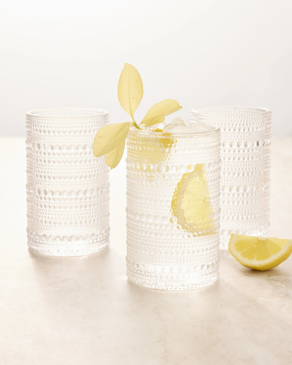 Jupiter Tall Glass Tumbler (Set of 6) - One Size / Fern Green