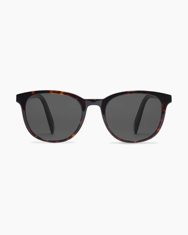 Charlie Polarized Acetate Sunglasses - Standard / Clear with Grey lens
