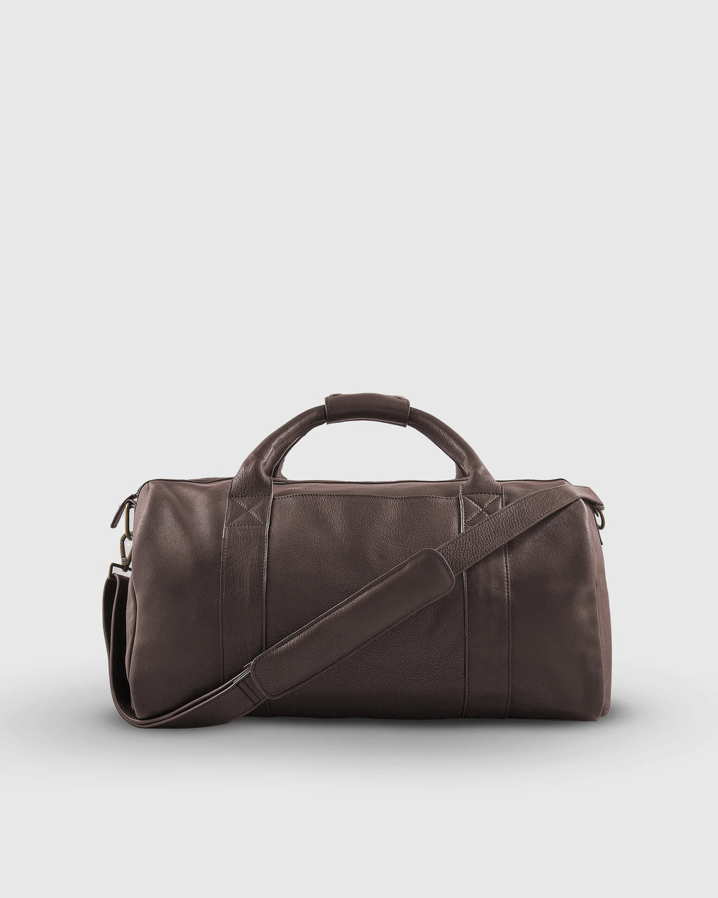 Nappa Leather Duffle Bag - One Size / Dark Brown