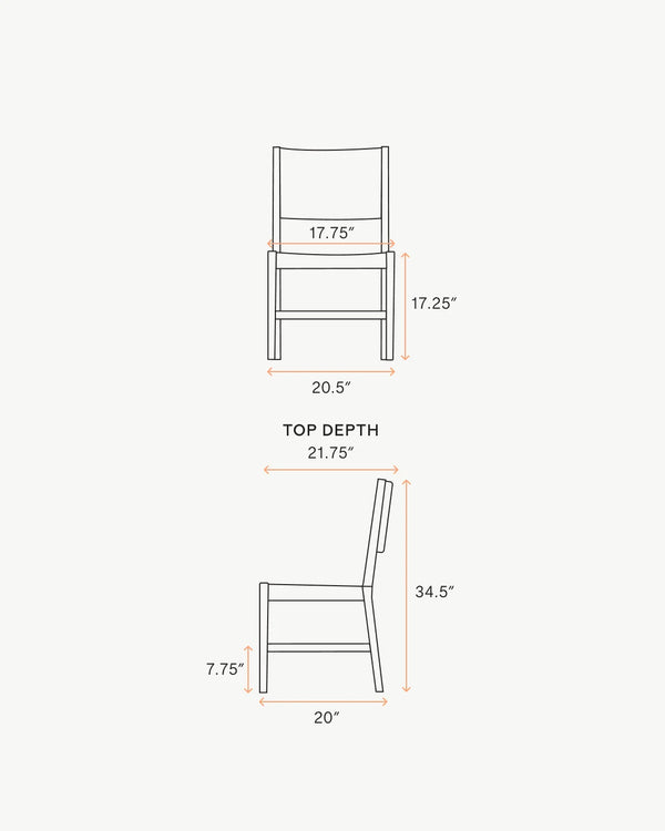 Woven Dining Chair with Solid Oak Frame (Set of 2) - Set of 2 / Golden Tan