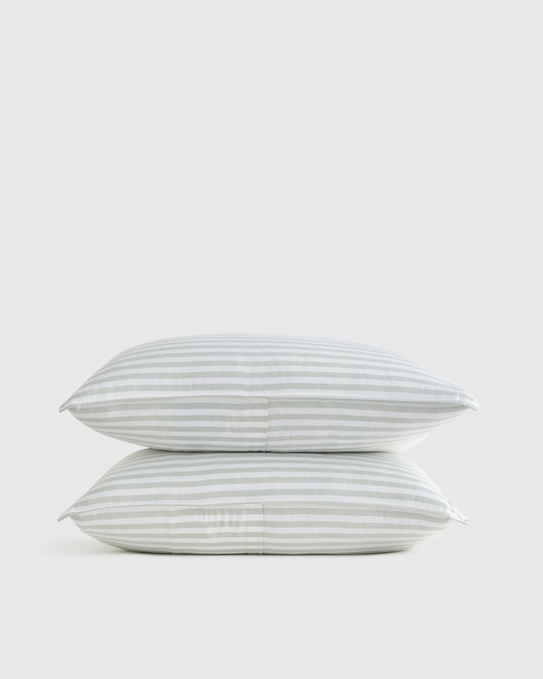 Bamboo Stripe Sham Set - Standard / Double Stripe Espresso