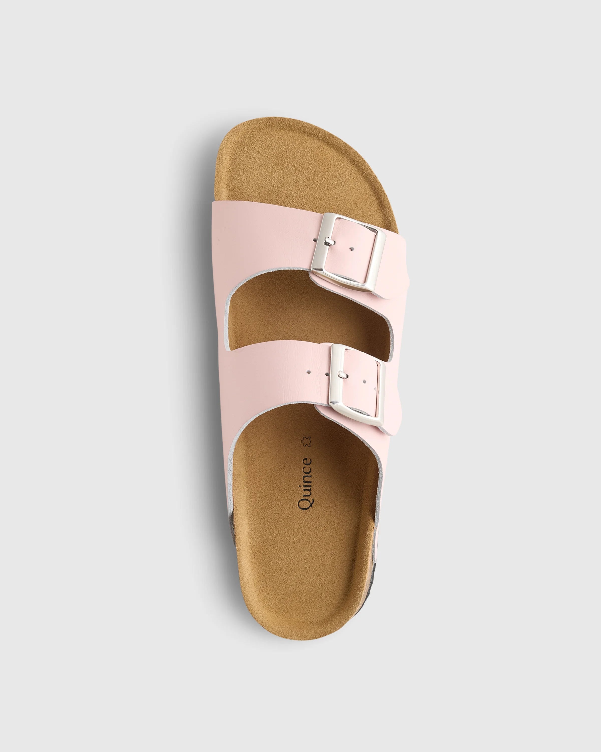 Nappa Leather Double Buckle Slide - 5 / Shell Pink Secondary image
