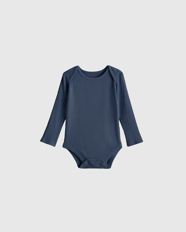 Softest Rib Long Sleeve Bodysuit - 0-3M / Violet Mist