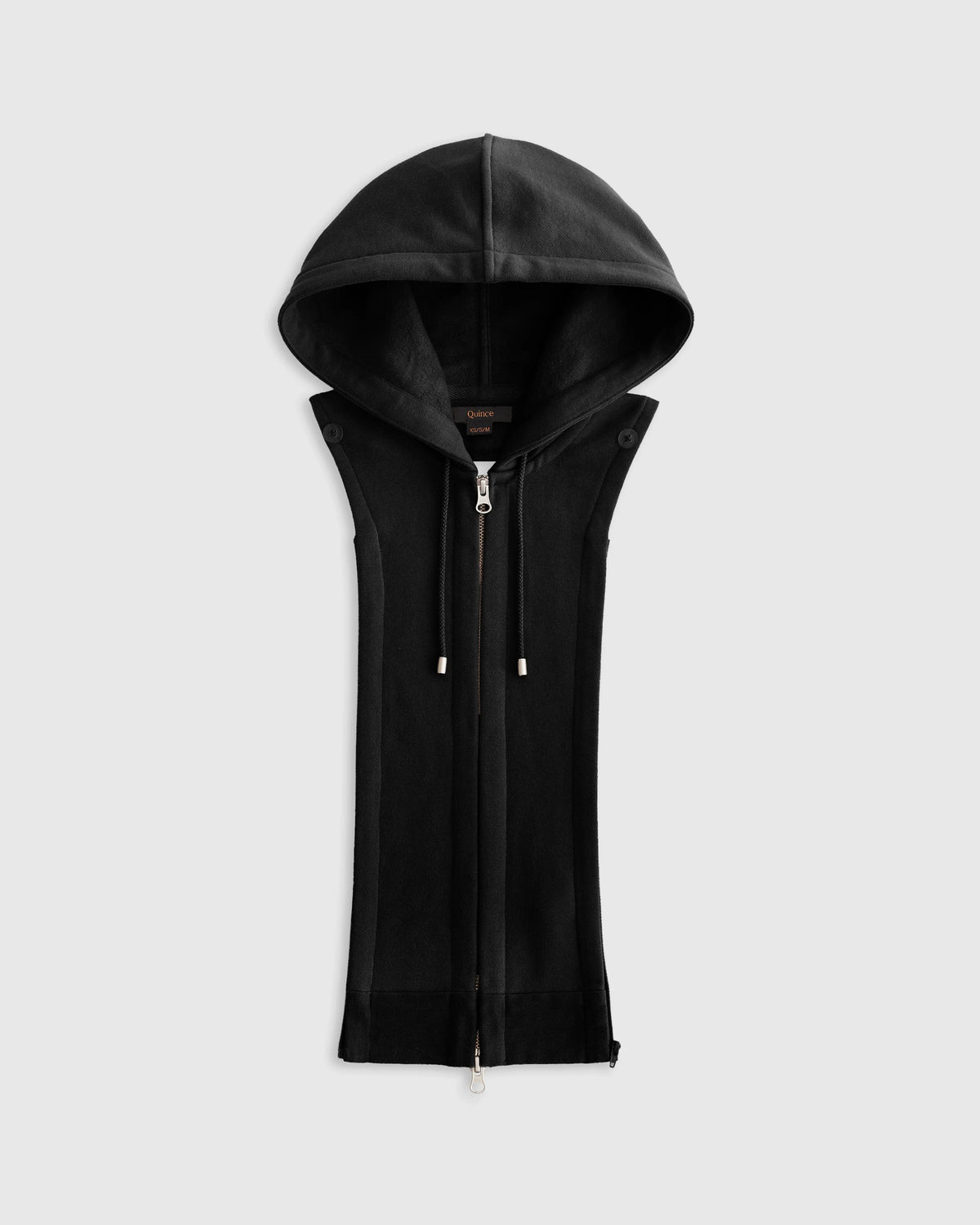 Organic Heavyweight Fleece Hoodie Blazer Insert - XS/S/M / Black Main image