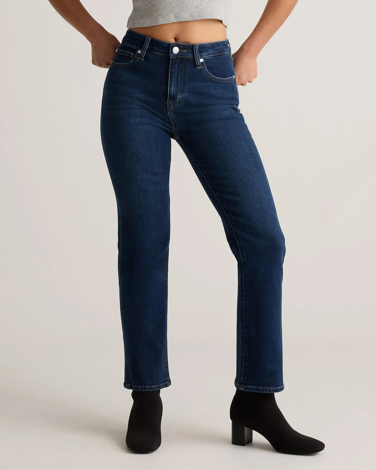 Bella Stretch Straight Jeans - 24 / Midnight Blue Main image