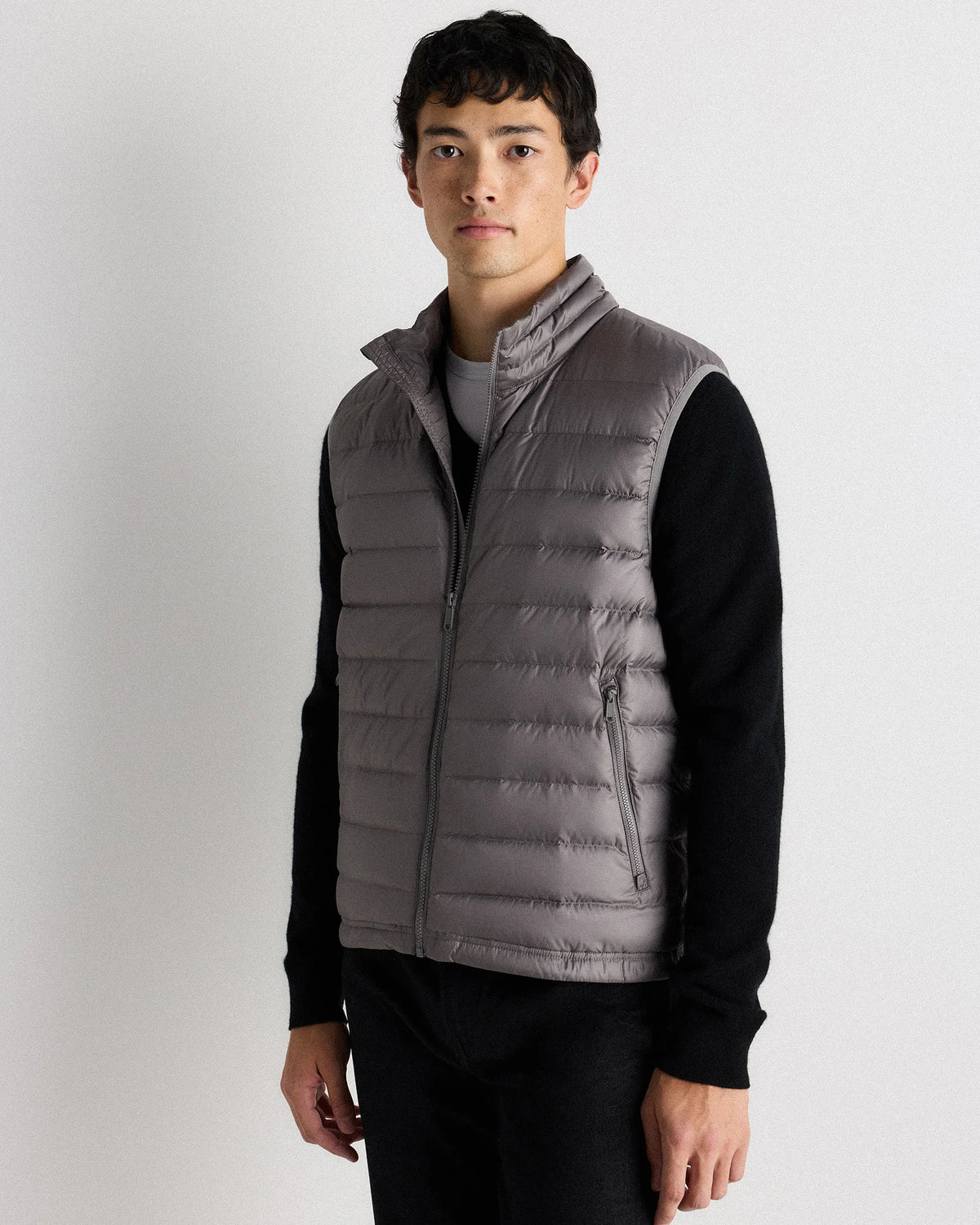 Lightweight Down Packable Puffer Vest - S / Overcast Grey Main image