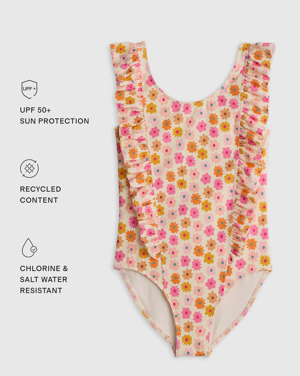 Ruffle One Piece Swimsuit - 0-3M / Pineapple