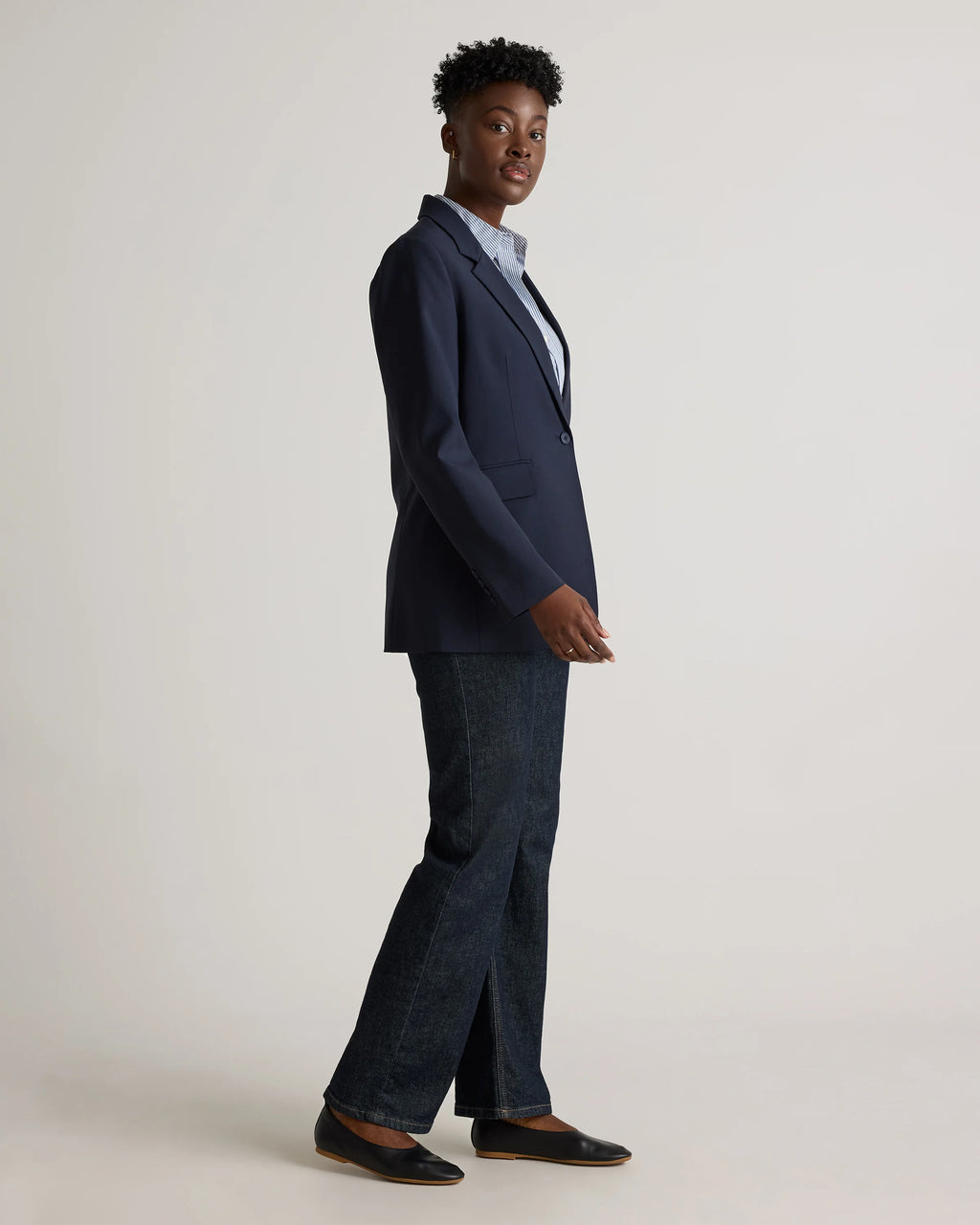 Italian Wool Long Blazer - XS / Sahara Camel