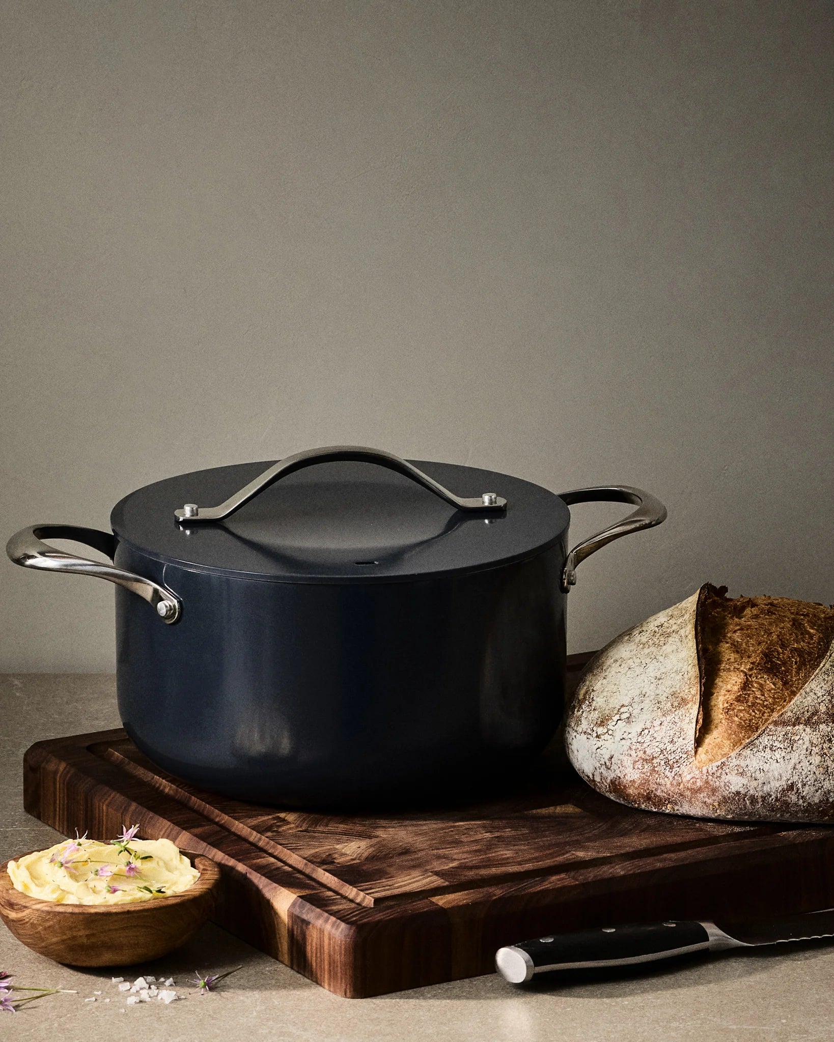 Ceramic Nonstick Soup Pot: 6QT - One Size / Navy Secondary image