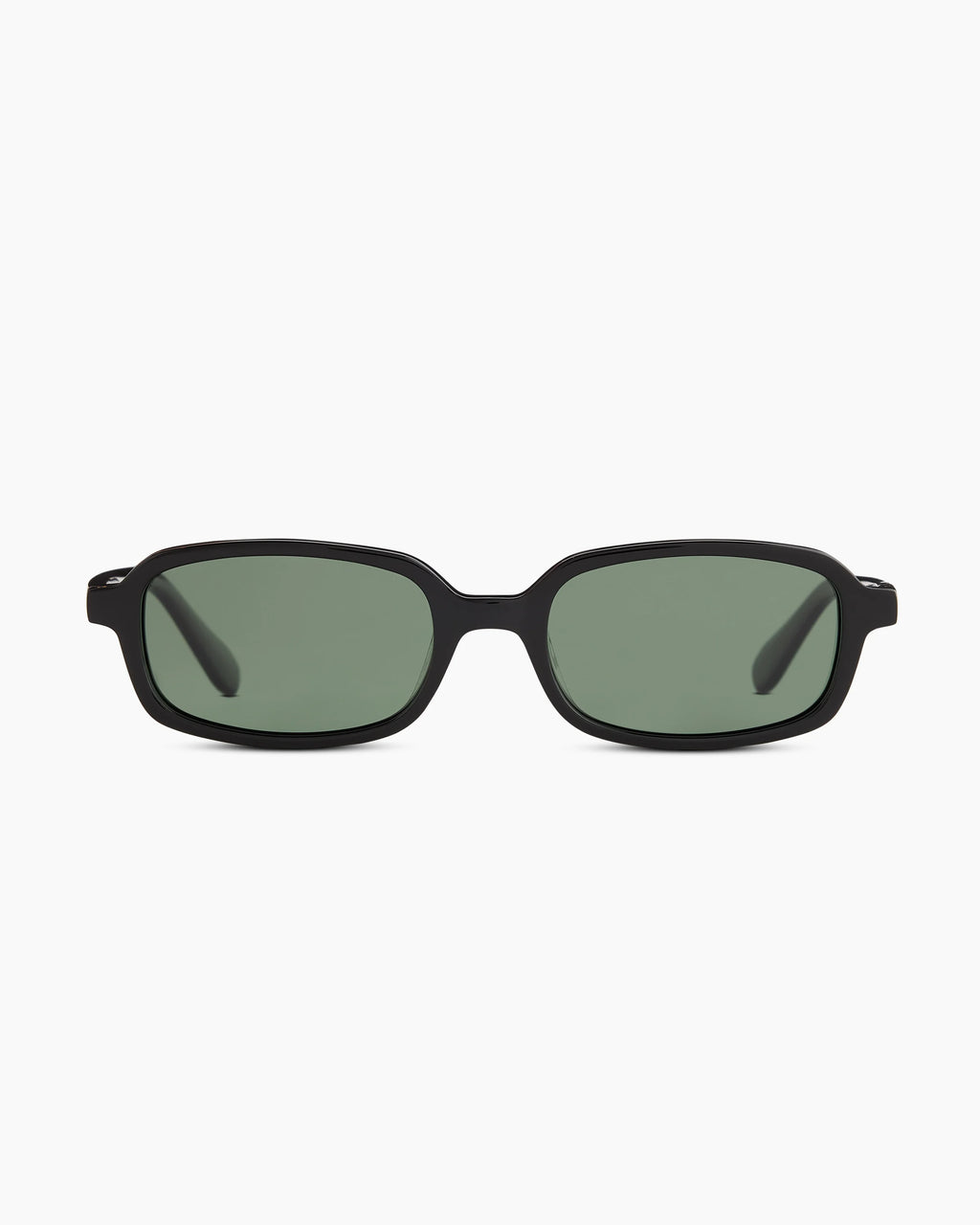 Mykonos Polarized Acetate Sunglasses - One Size / Black with Green lens
