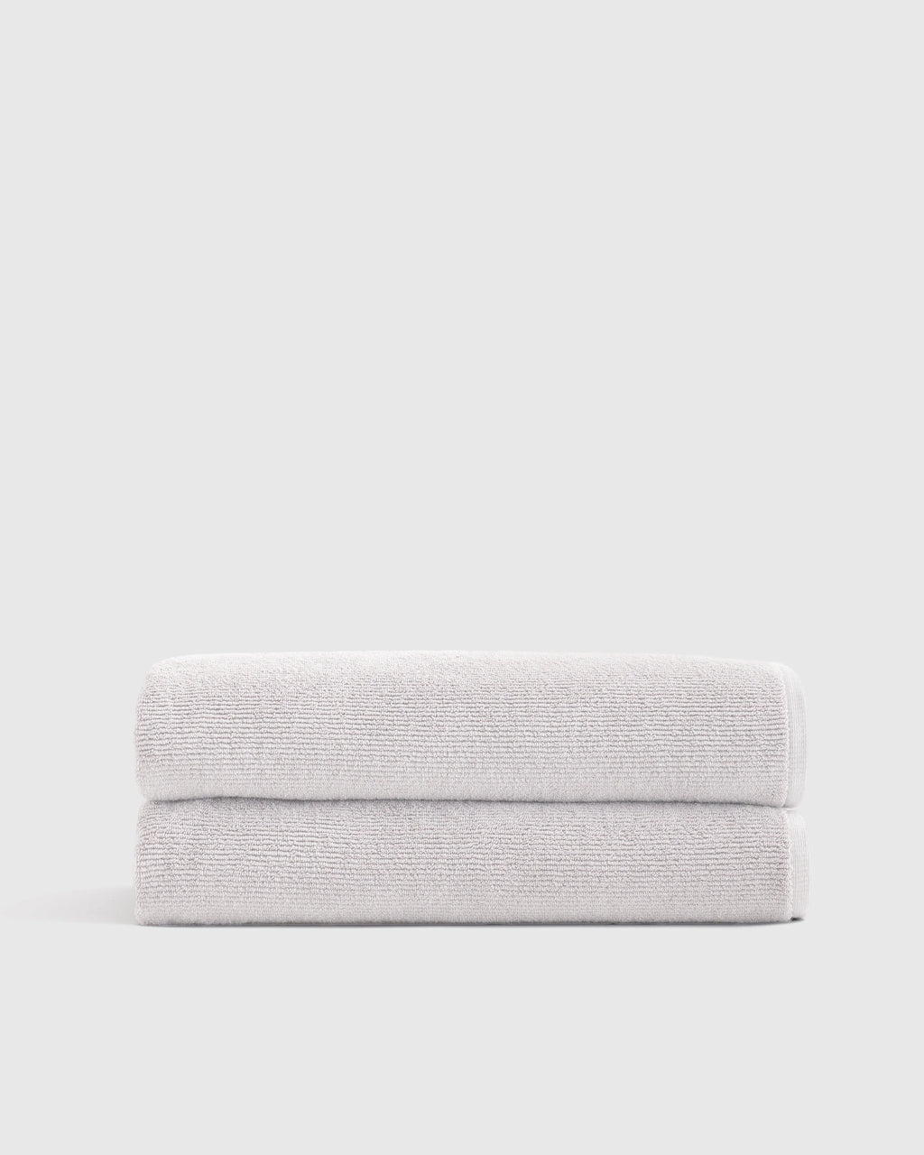 Turkish Ribbed Quick Dry Bath Sheet (Set of 2) - One Size / Mineral