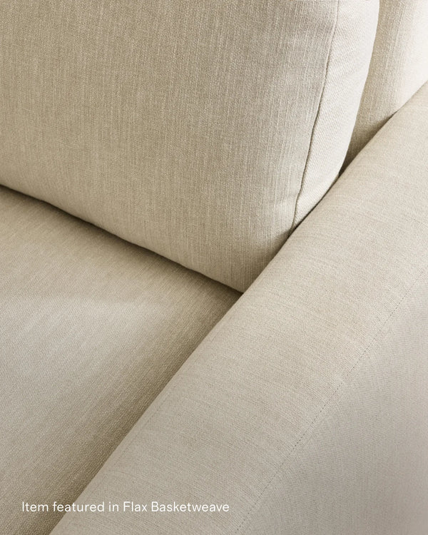 Stillman U Sectional in Performance Basketweave - One Size / Flax