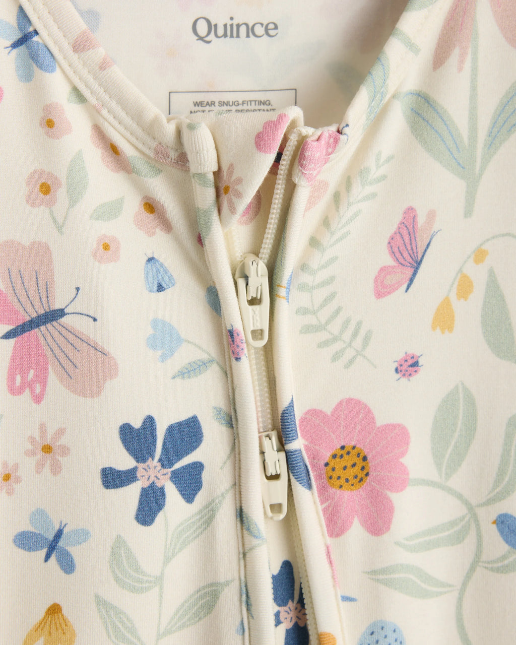 Bamboo One Piece Pajama - 0-3M / Wildflower Dreams