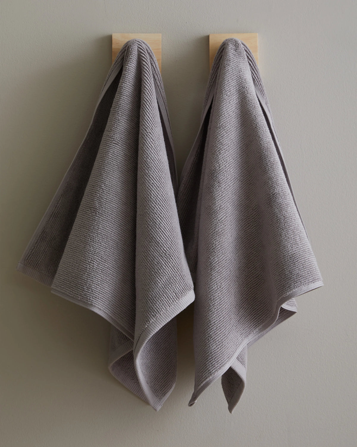 Turkish Ribbed Quick Dry Bath Towel Bundle - One Size / White
