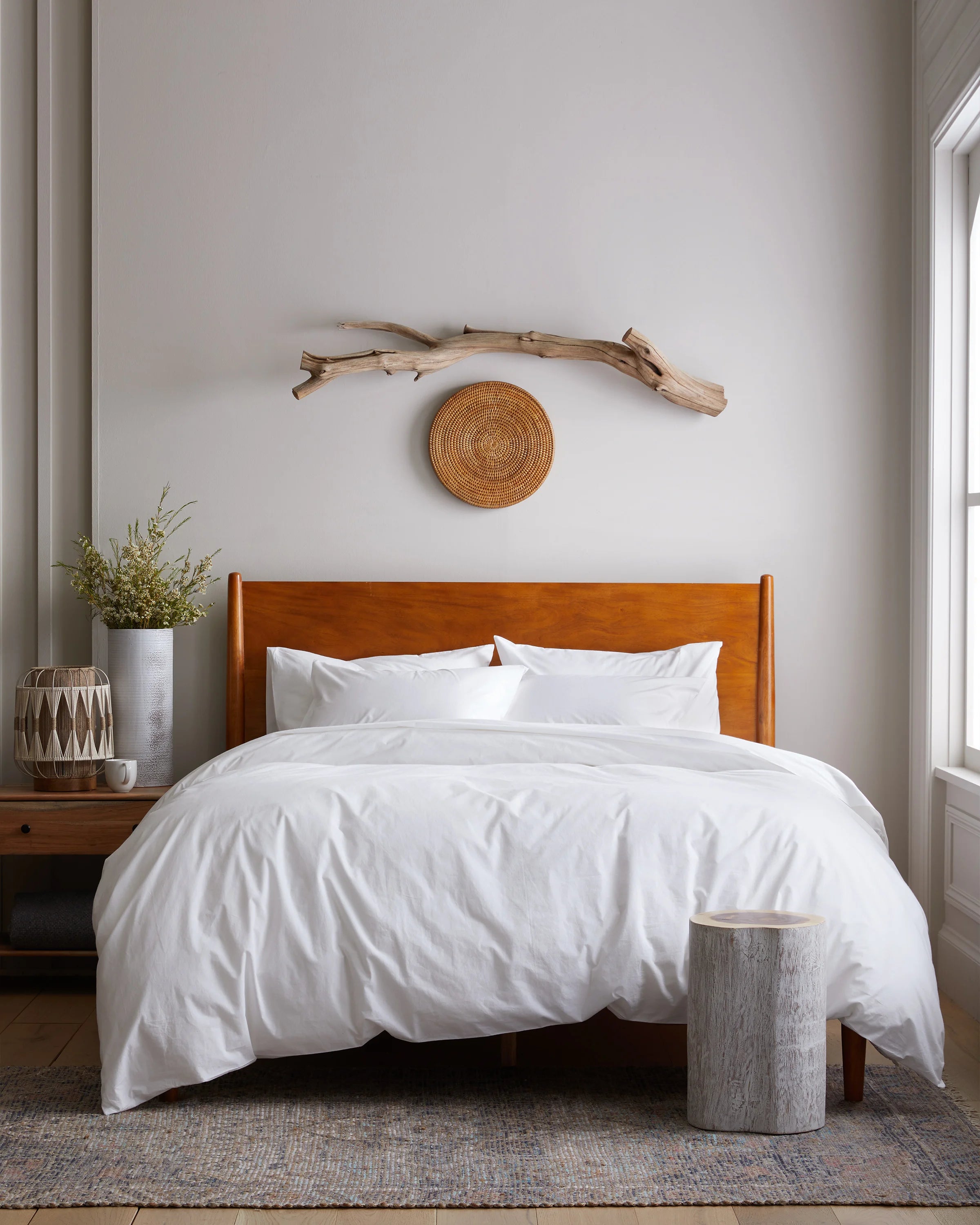 Organic Brushed Cotton Deluxe Bedding Bundle - Twin / White Secondary image
