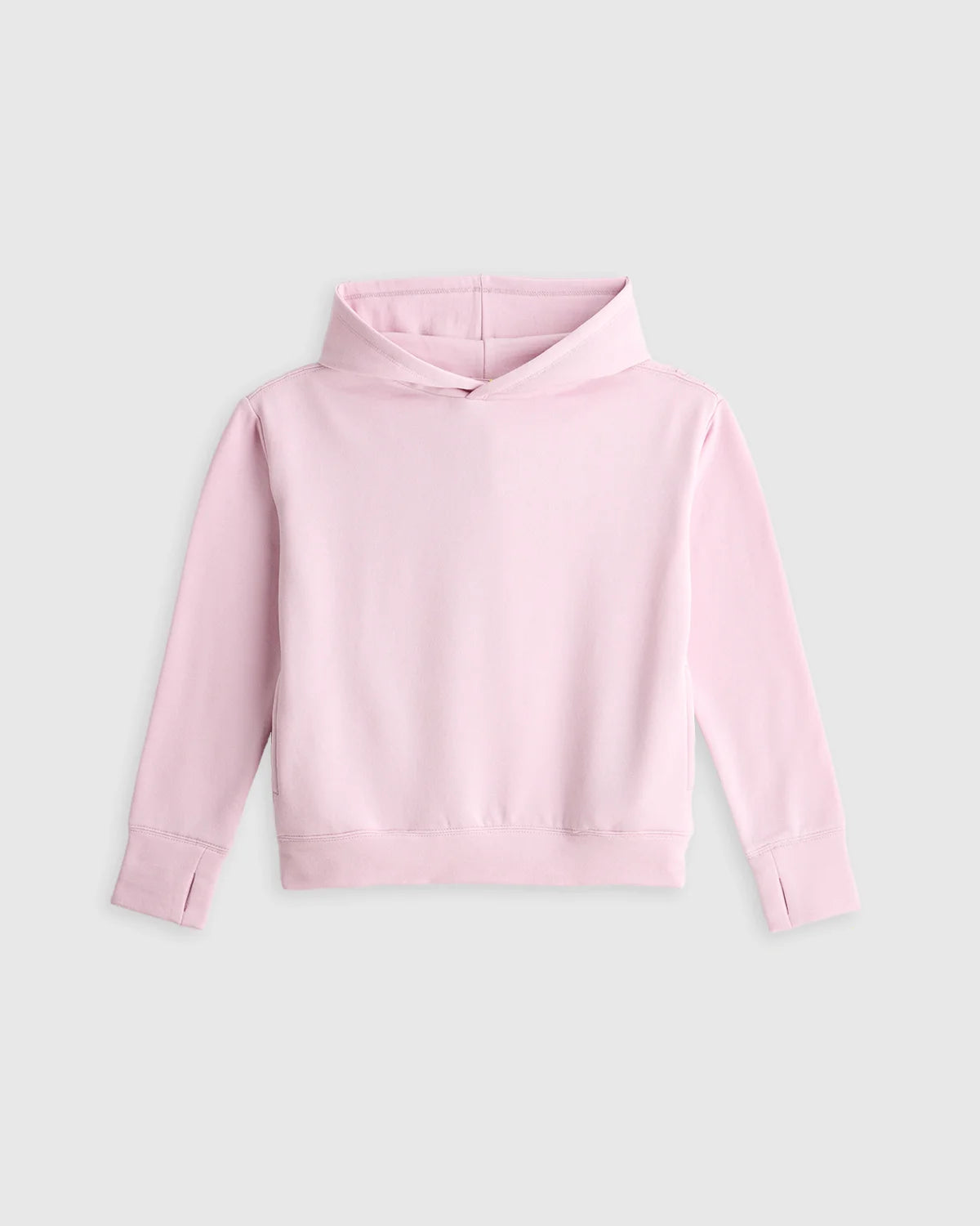 Girls SuperSoft Fleece Crop Pullover Hoodie - 6 / Off-White Secondary image