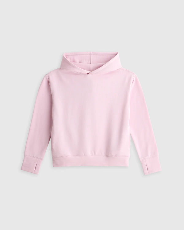 Girls SuperSoft Fleece Crop Pullover Hoodie - 6 / Off-White