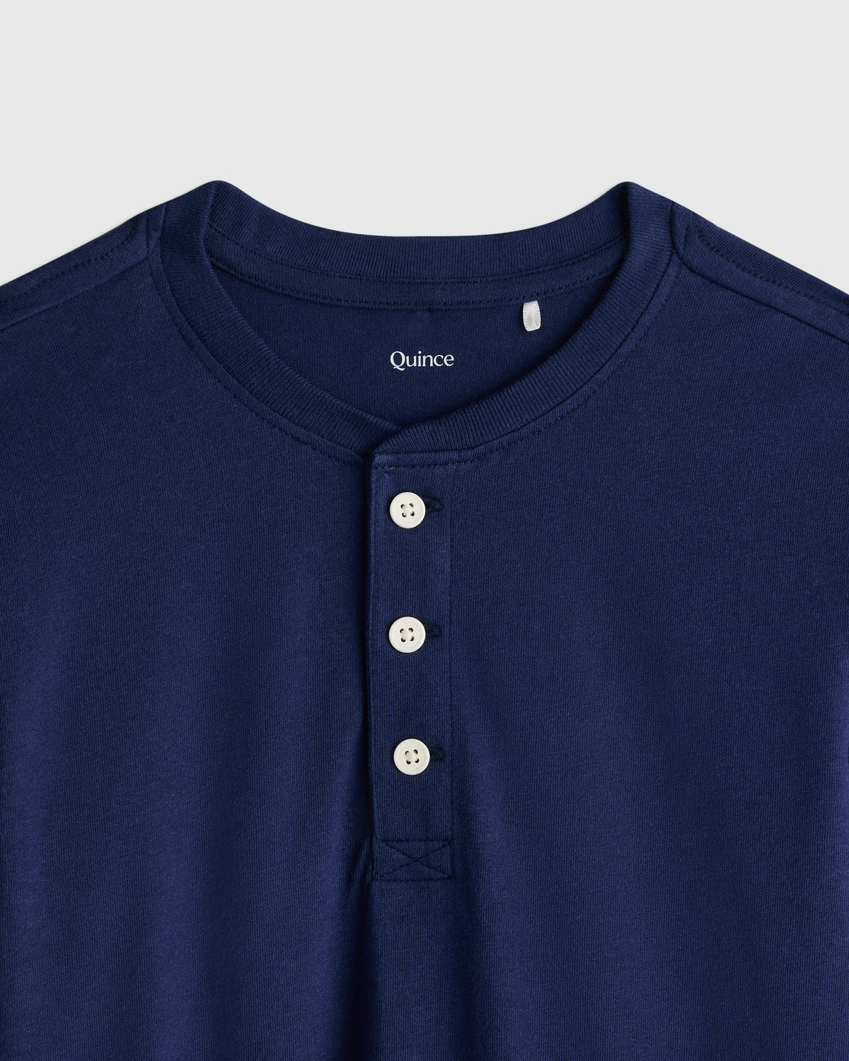100% Organic Cotton Long Sleeve Henley Tee - 6 / Oatmeal Stripe
