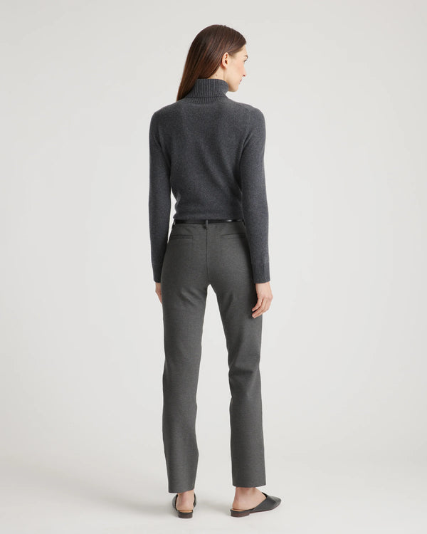 Ultra-Stretch Ponte Straight Leg 4-Pocket Pants - XS / Olive
