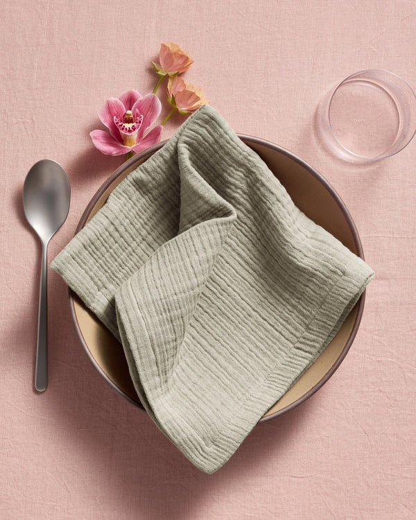 Organic Cotton Gauze Napkins - One Size / Chocolate