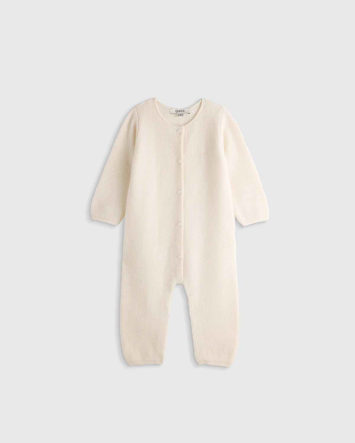 Washable Cashmere Romper - 0-3M / Ivory Main image