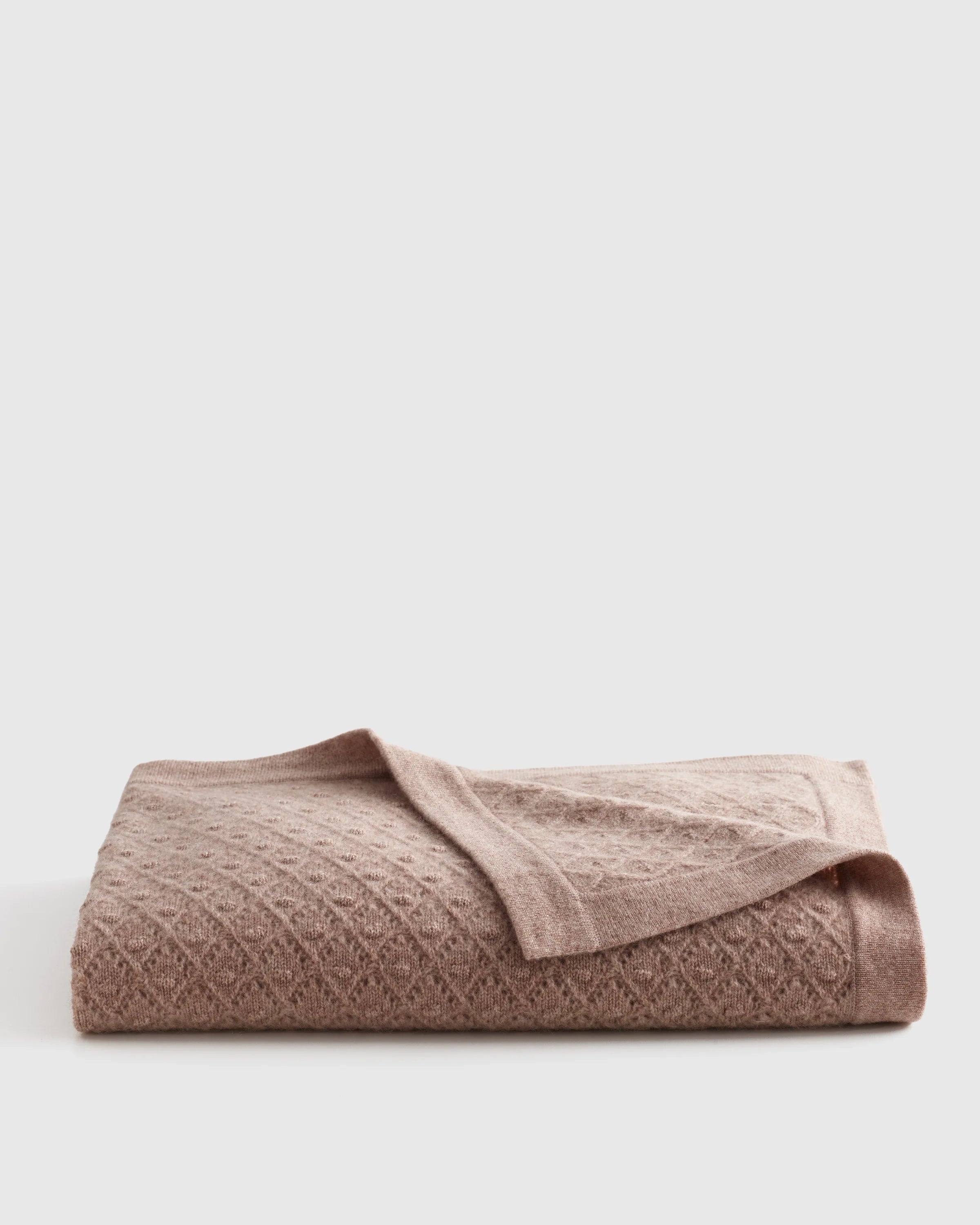 Mongolian Cashmere Pointelle Baby Blanket - One Size / Ivory Secondary image
