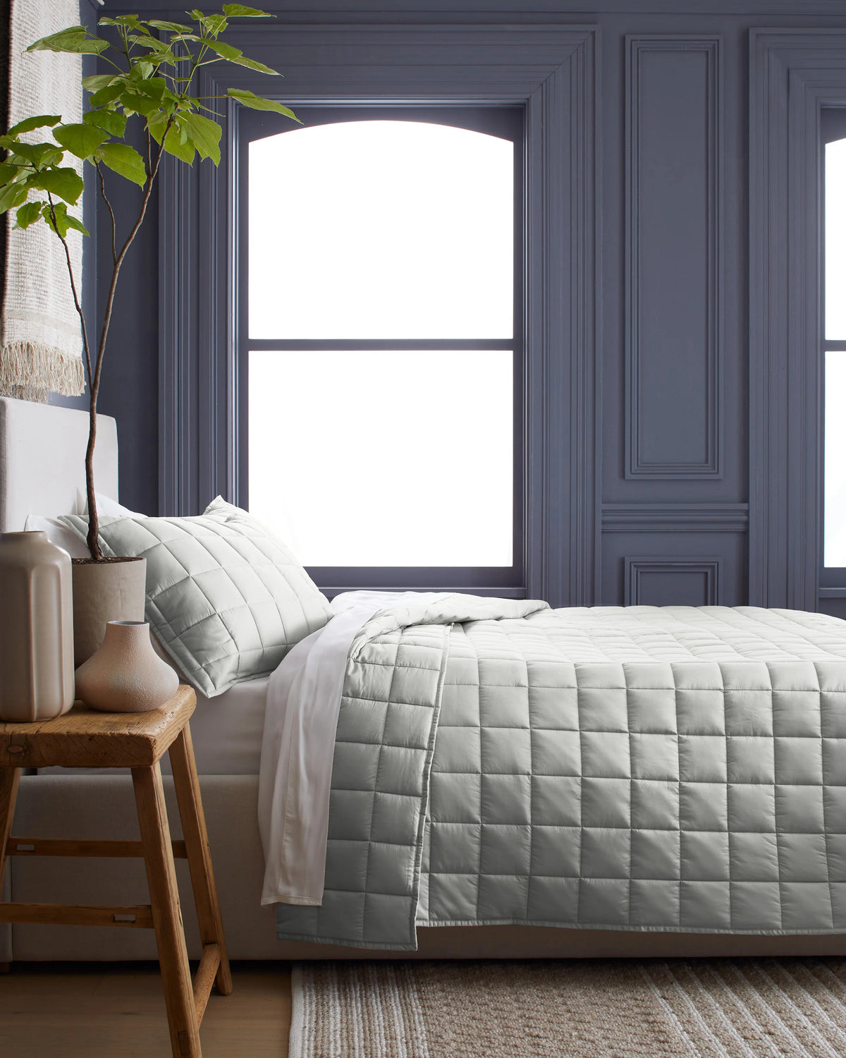 Bamboo Box Quilt Set - Twin / Sage