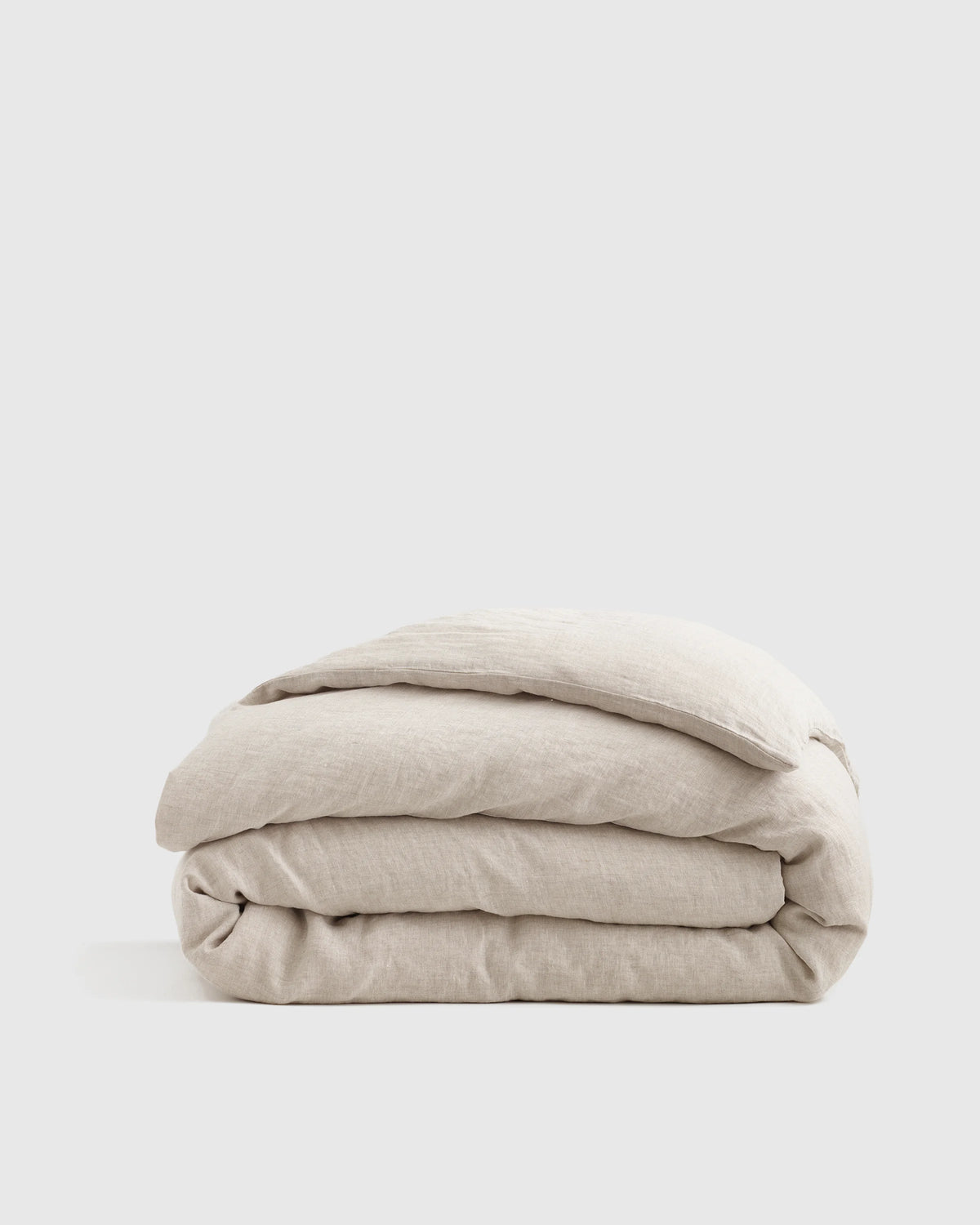 European Linen Chambray Duvet Cover - Twin / Natural Main image