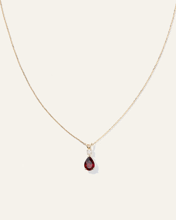 14K Gold Diamond & Semi-Precious Gemstone Drop Necklace - One Size / Yellow Gold