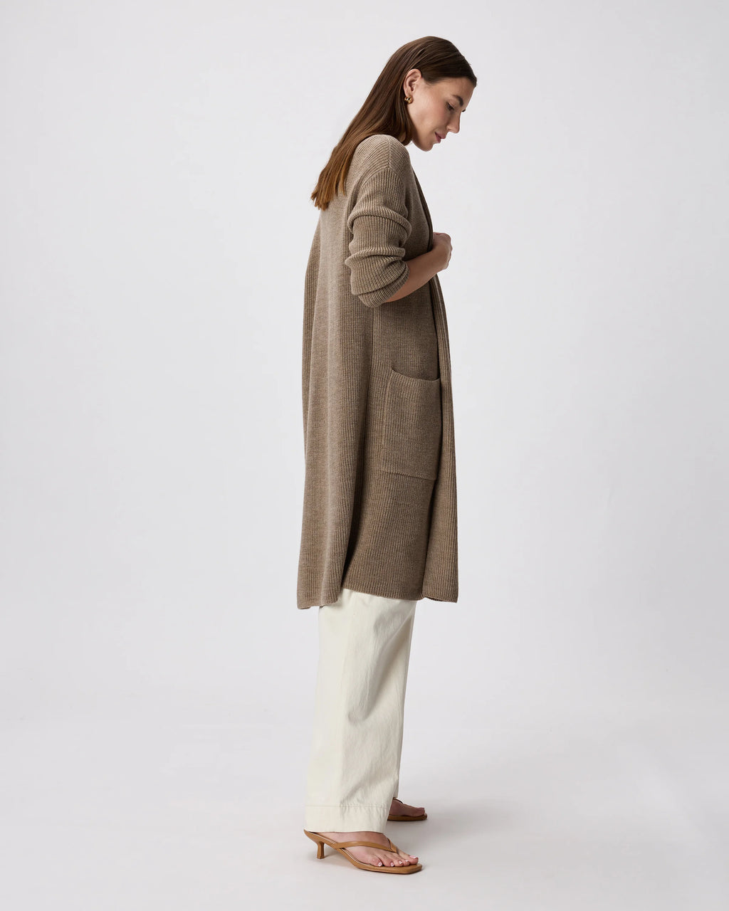 Australian Merino Wool Duster Cardigan - XS / Malted Toffee